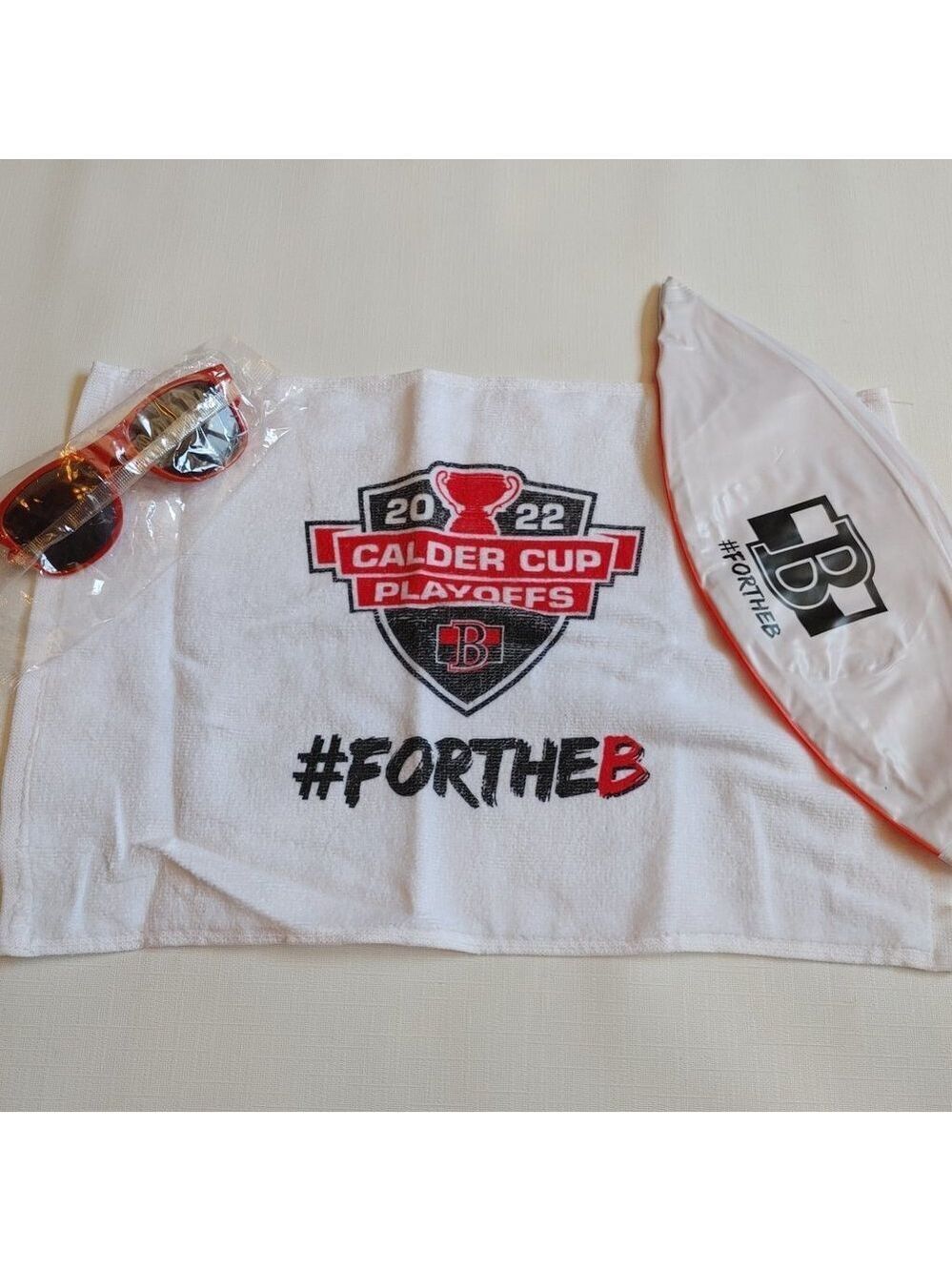 Belleville Senators Merch Beach Ball Towel and Sun Glasses AHL